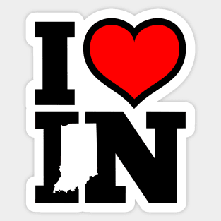 I Love Indiana Sticker